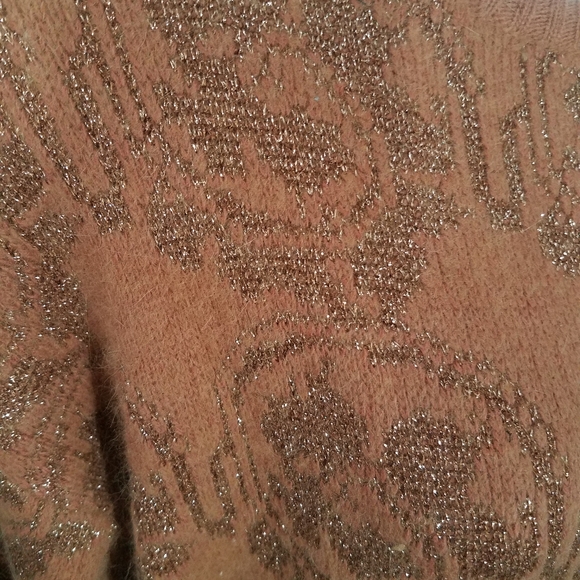 Vintage Semplice Rust Shiny Thread Sweater - Picture 4 of 7